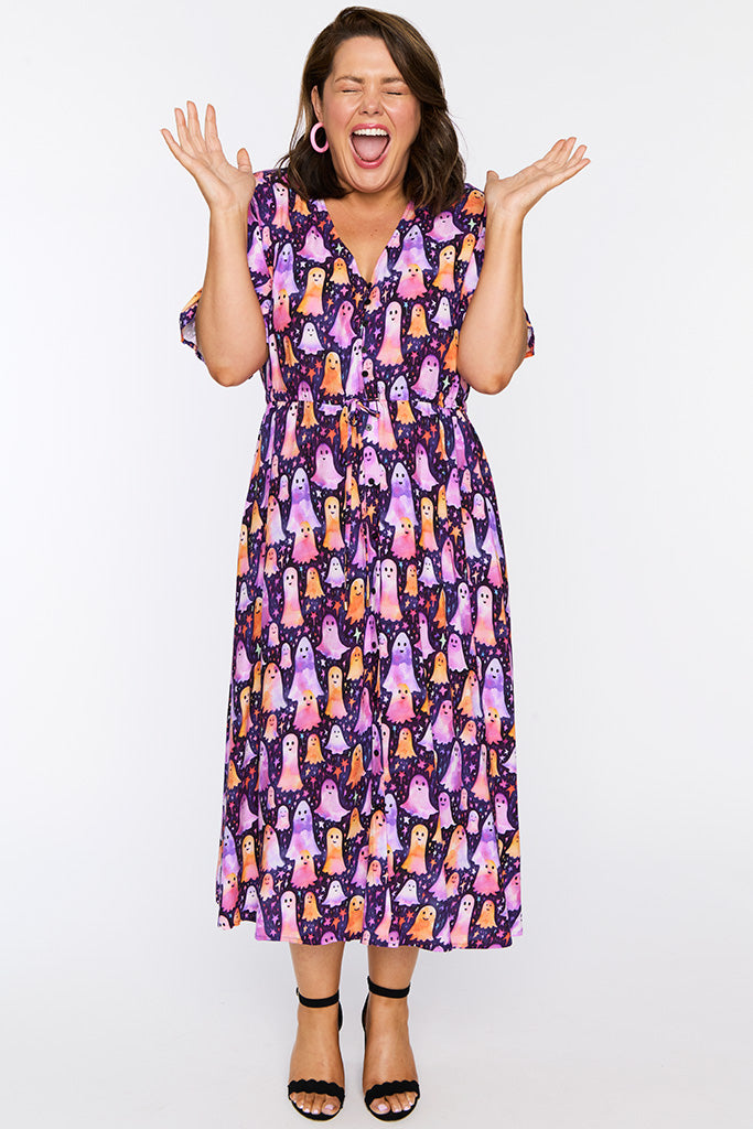 Michelle Happy Ghosts Dress – Happy Ghosts midi dress