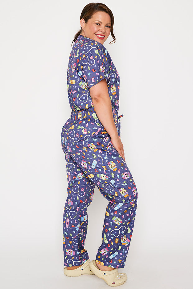 Cristina Happy Health Scrub Pant – Happy Health wide leg pants
