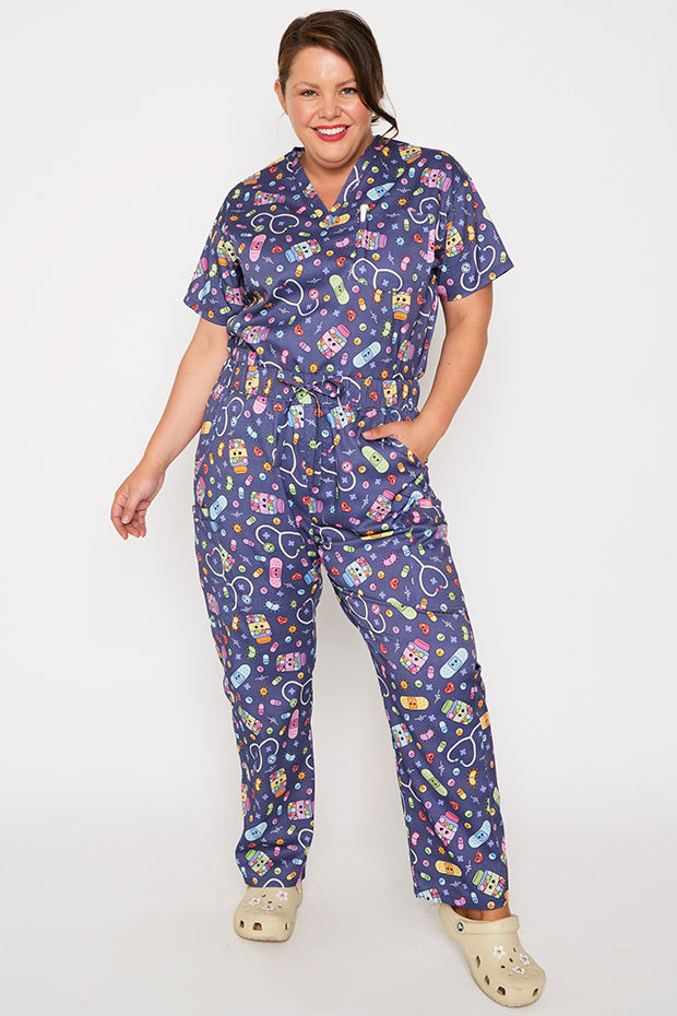 Cristina Happy Health Scrub Pant – Happy Health wide leg pants