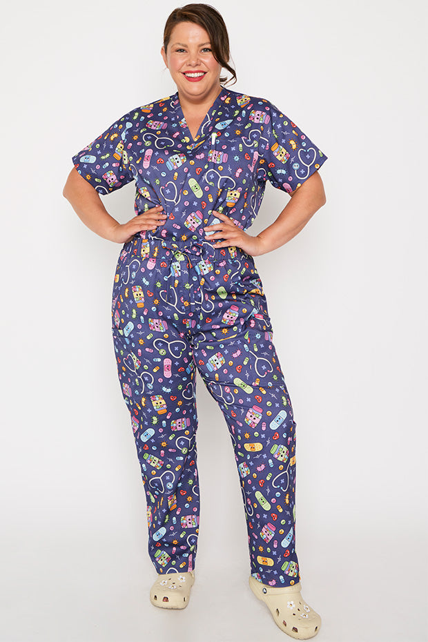 Cristina Happy Health Scrub Pant – Happy Health wide leg pants