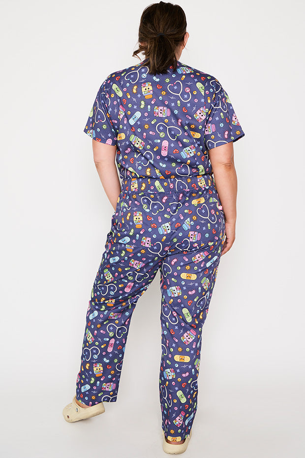 Cristina Happy Health Scrub Pant – Happy Health wide leg pants