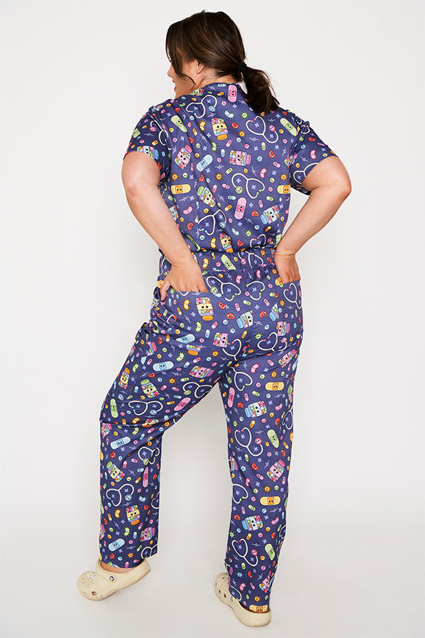 Cristina Happy Health Scrub Pant – Happy Health wide leg pants