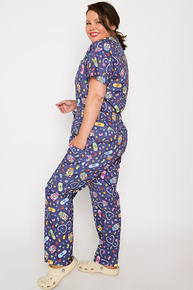 Cristina Happy Health Scrub Pant – Happy Health wide leg pants