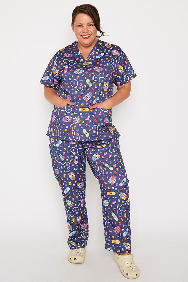 Meredith Happy Health Scrub Top – Happy Health top