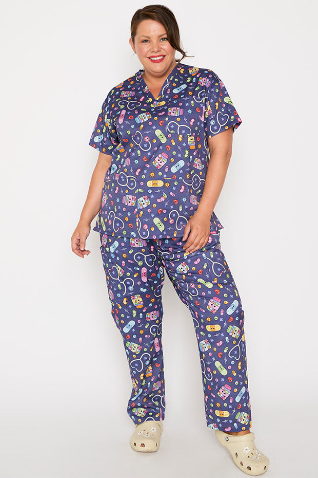 Meredith Happy Health Scrub Top – Happy Health top