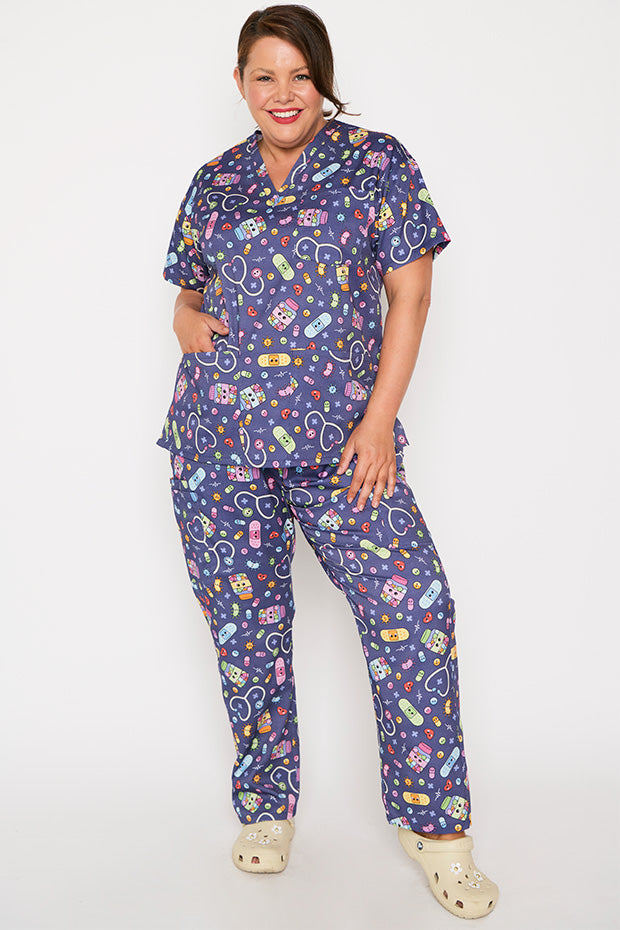 Meredith Happy Health Scrub Top – Happy Health top