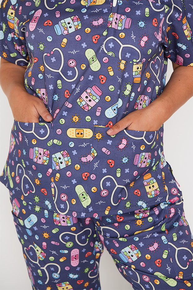 Meredith Happy Health Scrub Top – Happy Health top