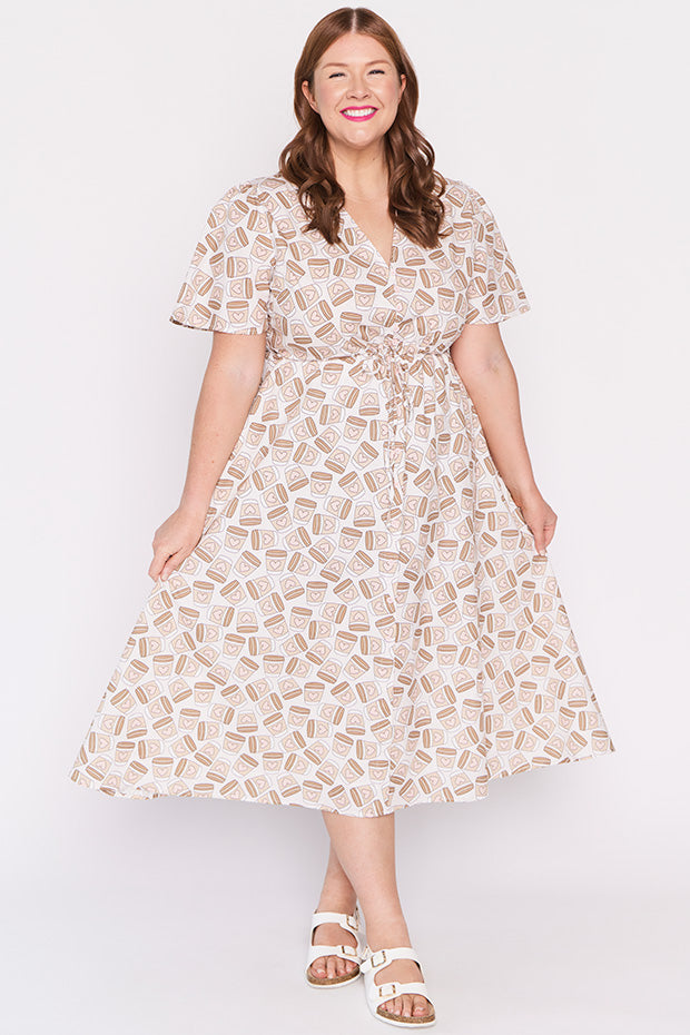 Marley Cotton Coffee Time Dress – Coffee Time midi dress