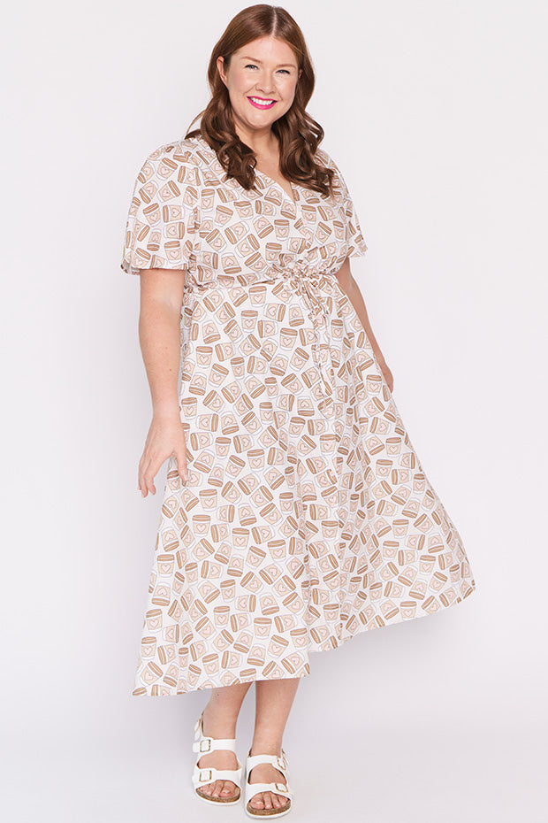 Marley Cotton Coffee Time Dress – Coffee Time midi dress