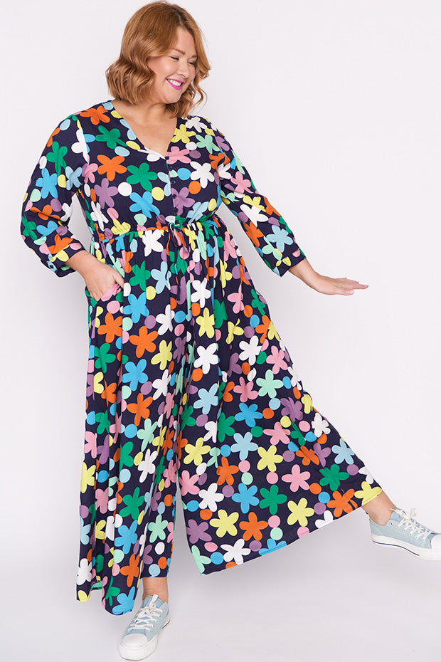 Judith Daisy Spot Long Sleeve Jumpsuit – Daisy Spot jumpsuit