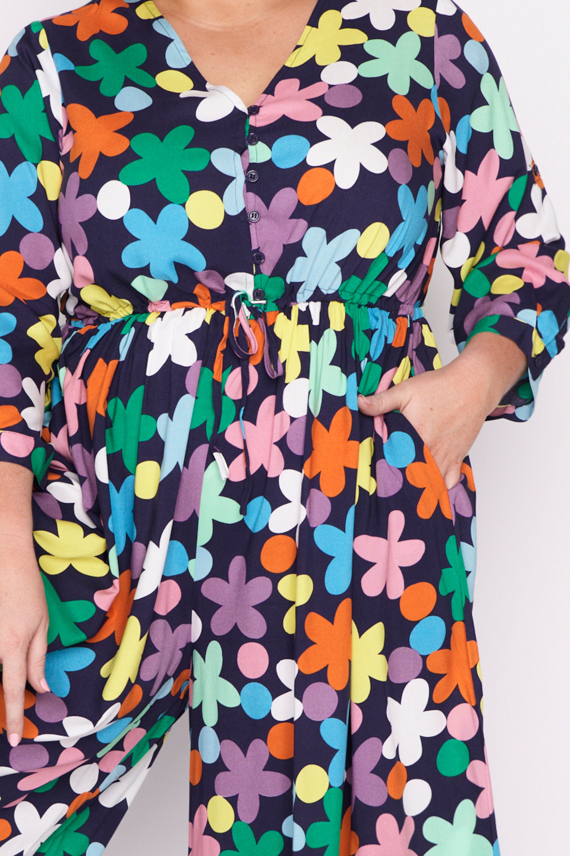 Judith Daisy Spot Long Sleeve Jumpsuit – Daisy Spot jumpsuit