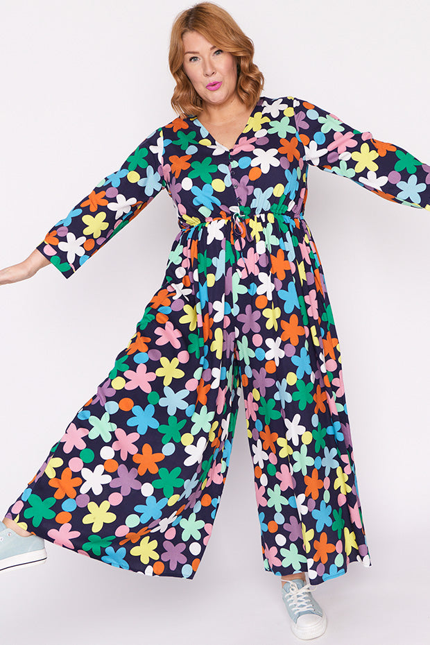Judith Daisy Spot Long Sleeve Jumpsuit – Daisy Spot jumpsuit