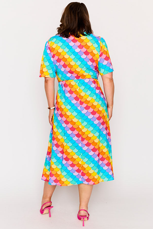 Michelle Rainbow Mermaid Dress – Rainbow Mermaid midi dress