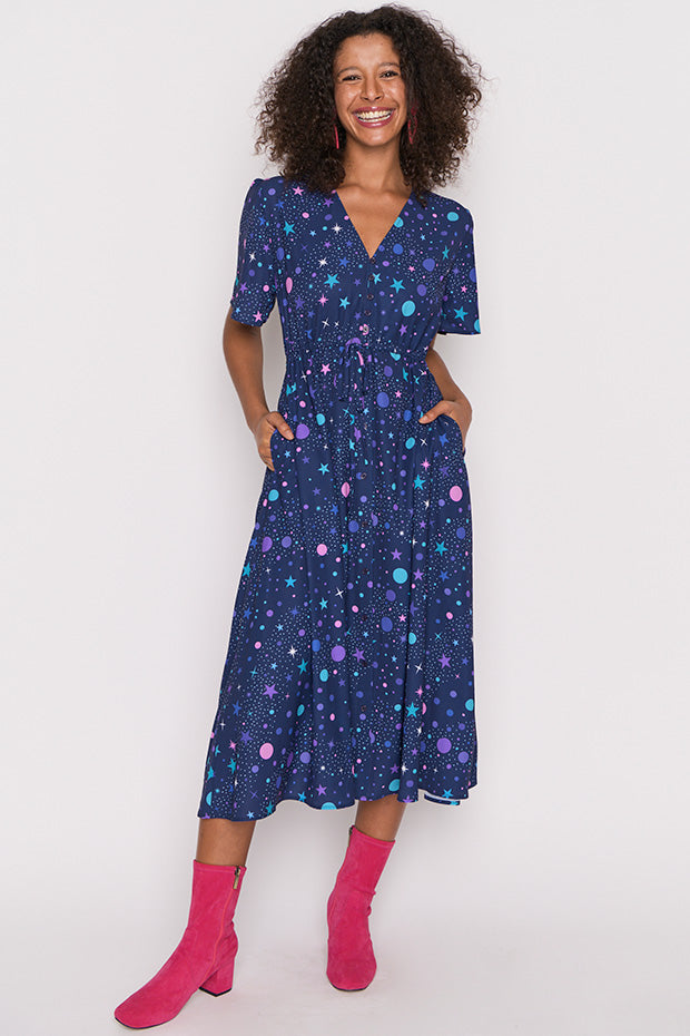 Marley Nebula Dress – Nebula midi dress