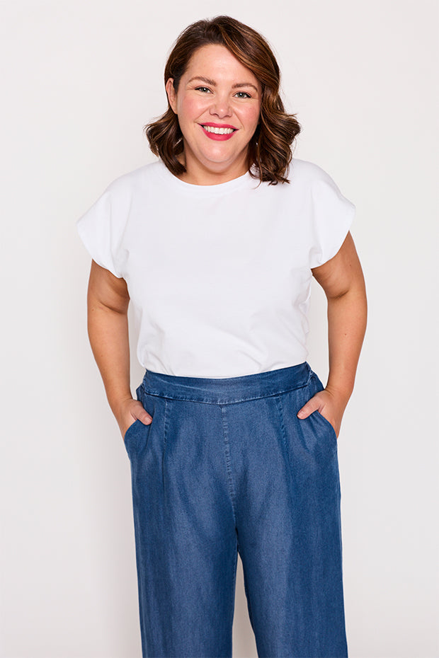 Talitha Chambray Pant – Chambray wide leg pants