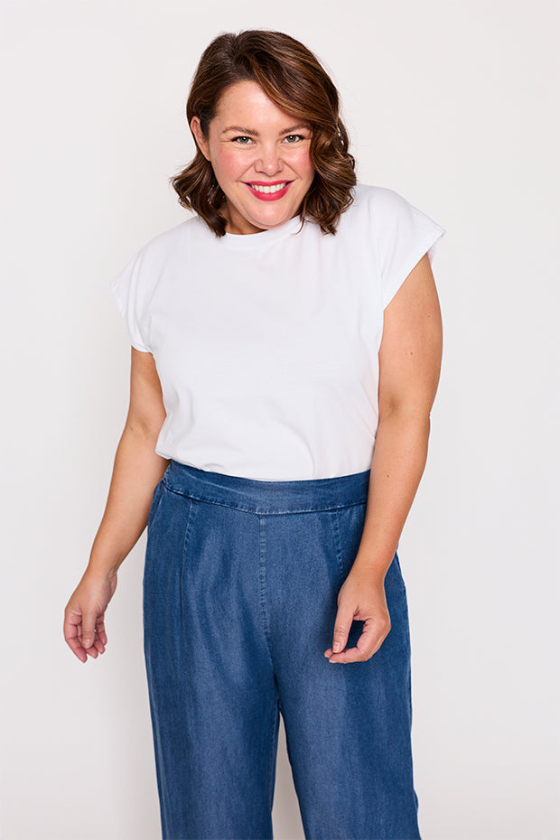 Talitha Chambray Pant – Chambray wide leg pants