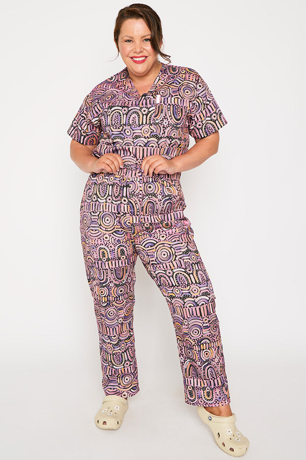 Cristina Maramayart Scrub Pant – Maramayart wide leg pants