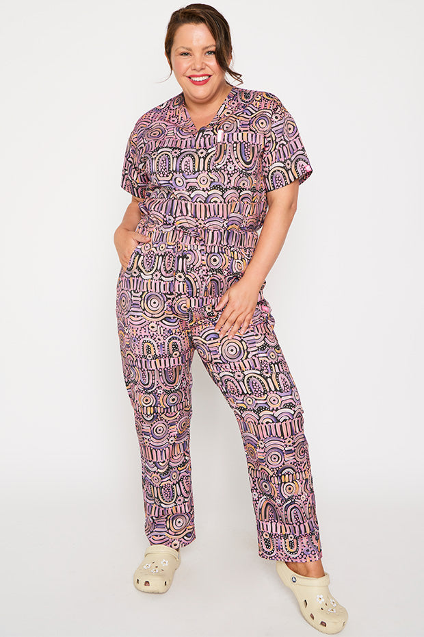 Cristina Maramayart Scrub Pant – Maramayart wide leg pants