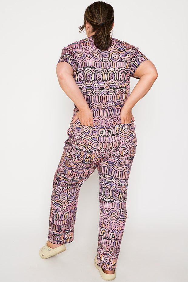 Cristina Maramayart Scrub Pant – Maramayart wide leg pants