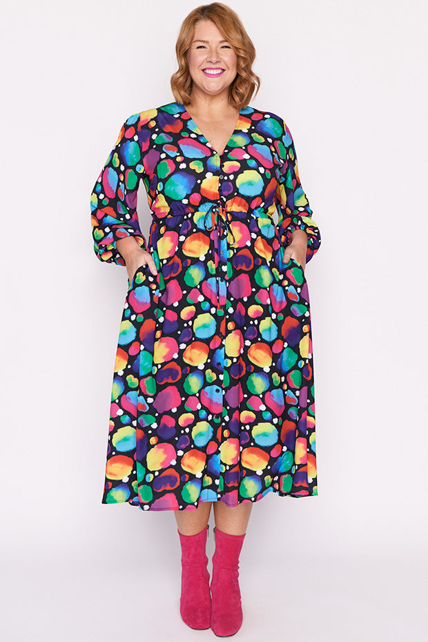 Marlene Arty Spot Dress – Arty Spot midi dress
