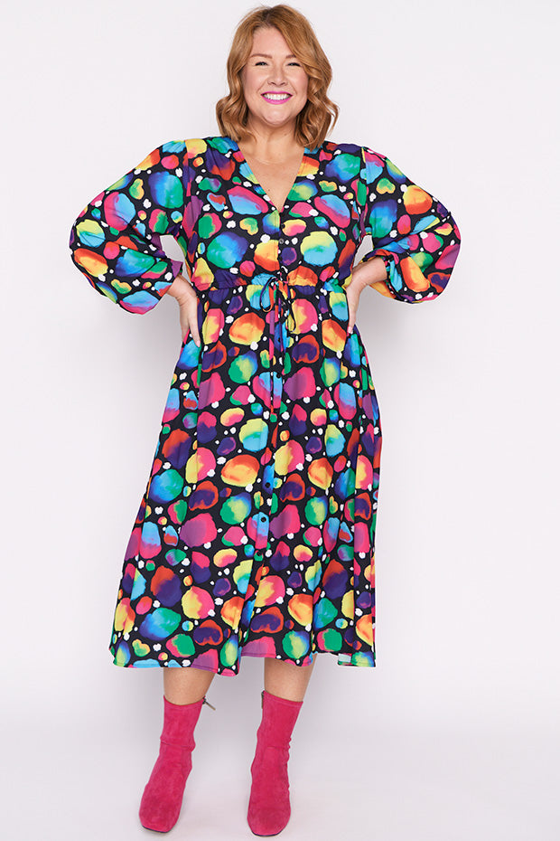 Marlene Arty Spot Dress – Arty Spot midi dress