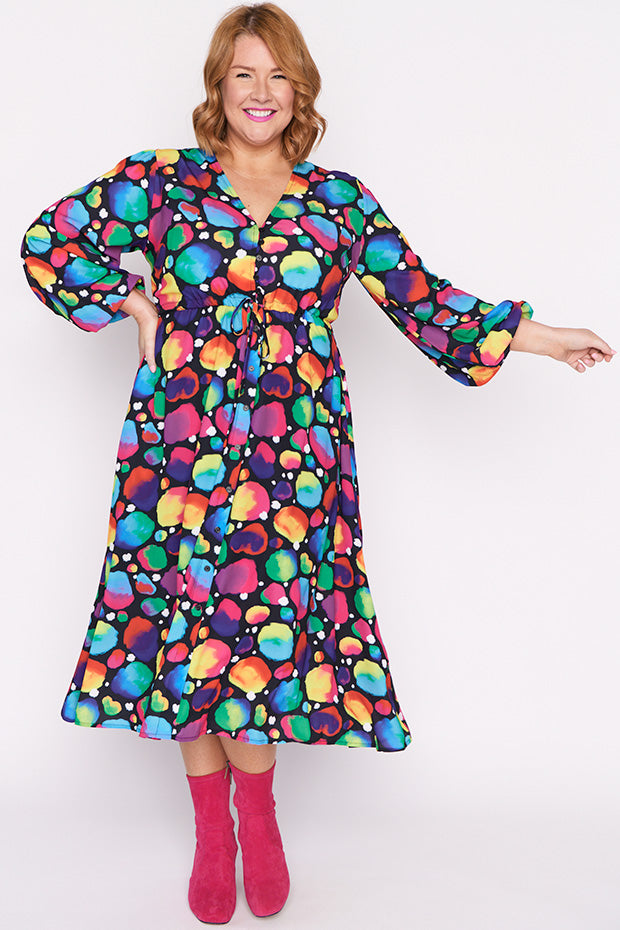 Marlene Arty Spot Dress – Arty Spot midi dress