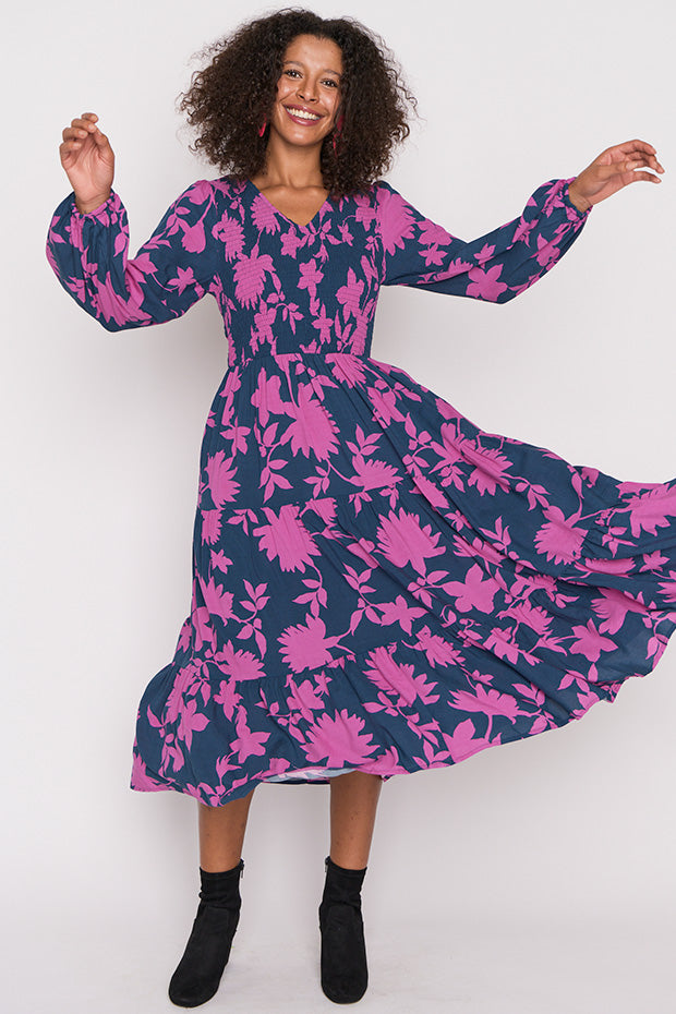 Maeve Contrast Ivy Dress – Contrast Ivy maxi dress