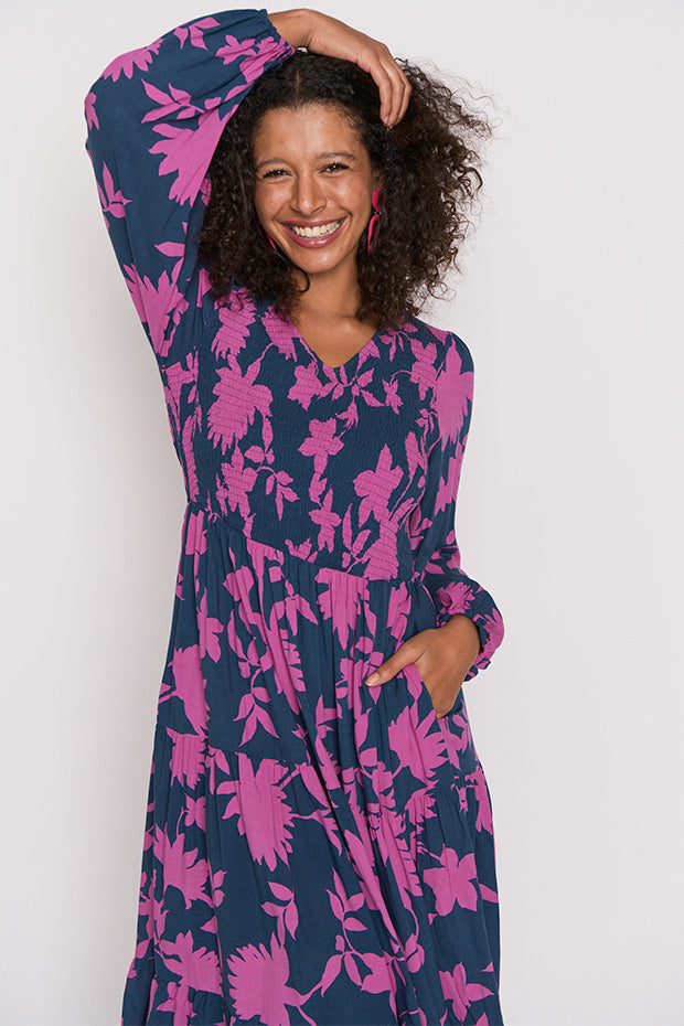 Maeve Contrast Ivy Dress – Contrast Ivy maxi dress