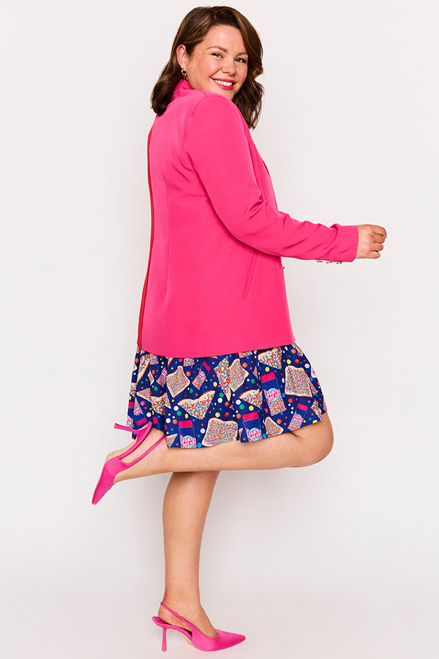Claire Pink & Red Blazer – Pink & Red blazer