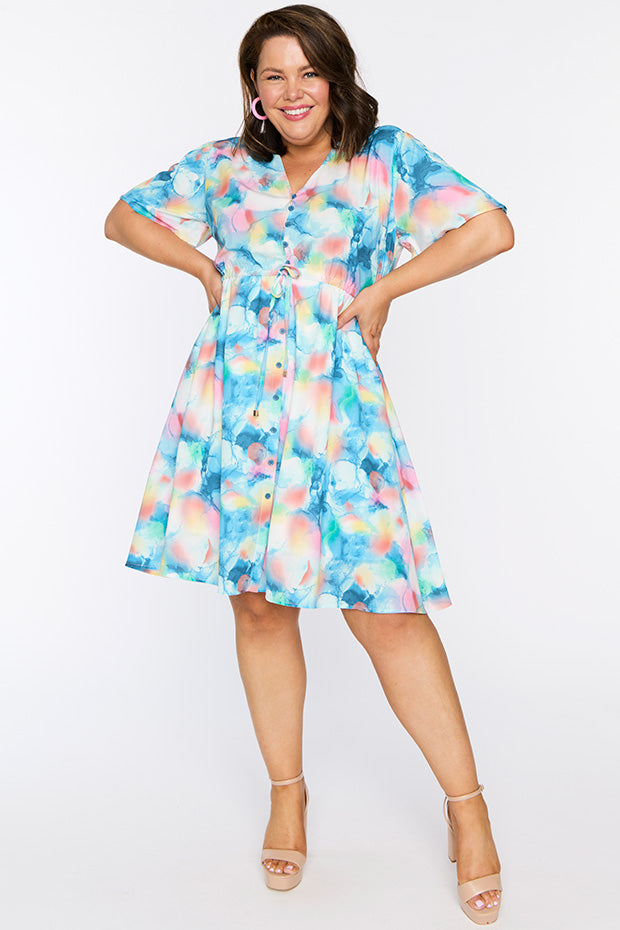 Siena Watercolour Dreams Dress – Watercolour Dreams knee length dress