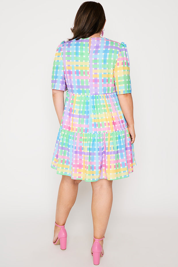 Jackson Rainbow Weave Dress – Rainbow Weave mini dress