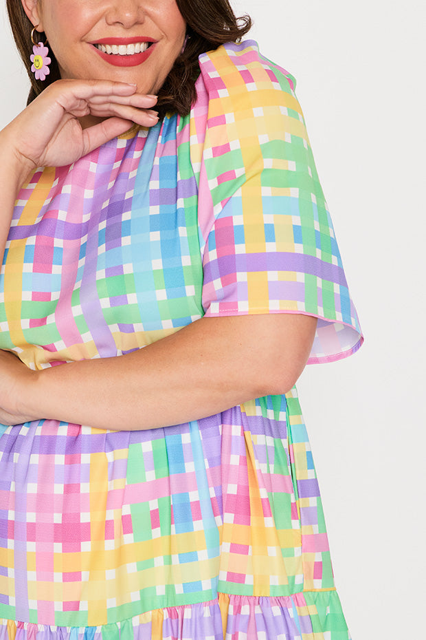 Jackson Rainbow Weave Dress – Rainbow Weave mini dress