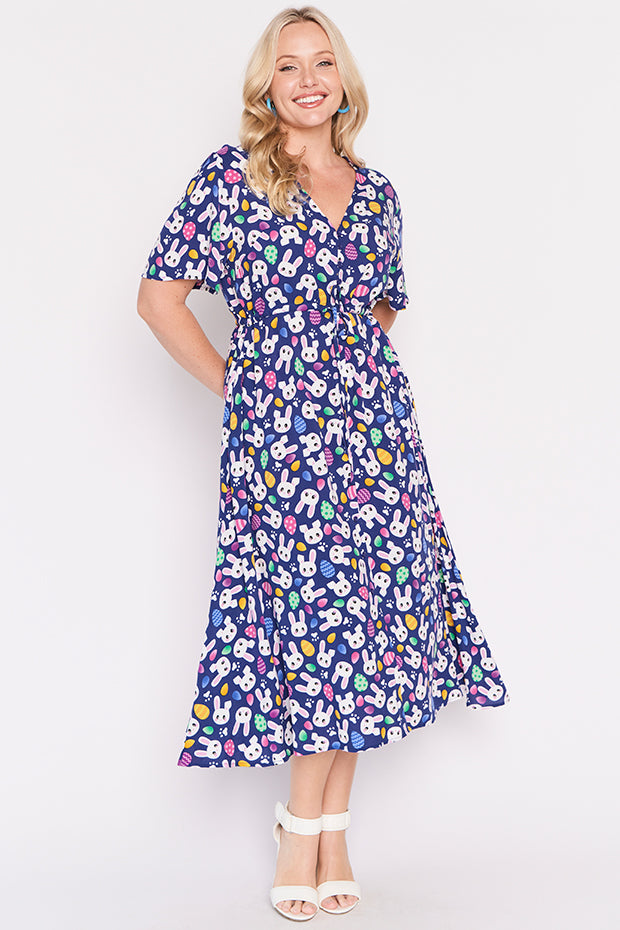 Michelle Bunny Trail Easter Dress – Bunny Trail Easter midi dress