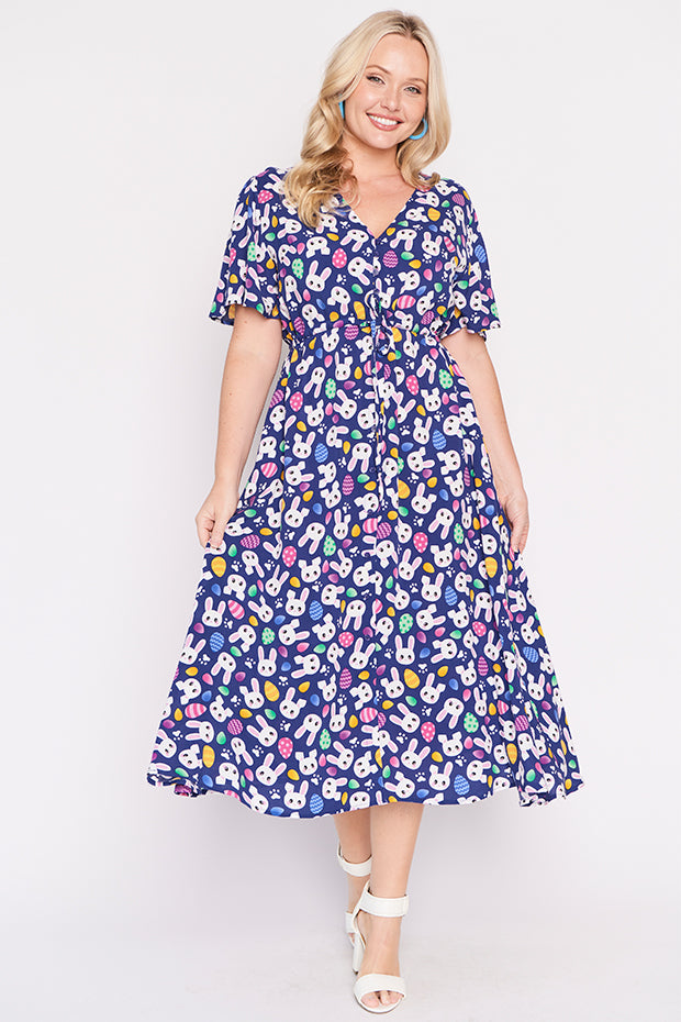 Michelle Bunny Trail Easter Dress – Bunny Trail Easter midi dress
