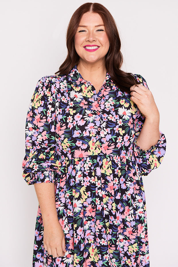 Harlow Sorbet Garden Dress – Sorbet Garden shirt dress