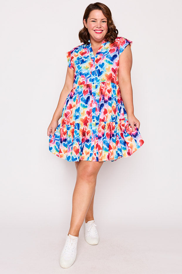 Claudia Bright Hearts Dress – Bright Hearts shirt dress