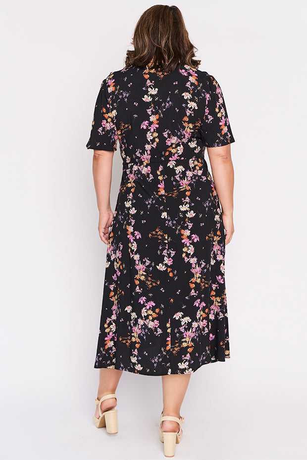 Michelle Sunset Shadow Dress – Sunset Shadow midi dress