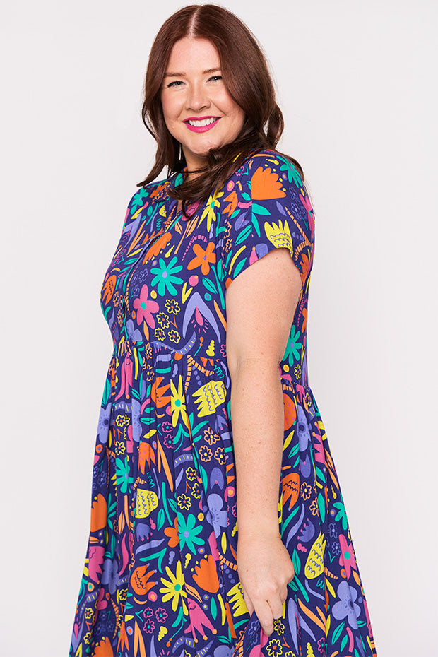 Kimba Springtime Flowers Dress – Springtime Flowers shirt dress