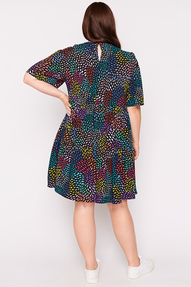 Izzie Rainbow Waves Dress – Rainbow Waves mini dress