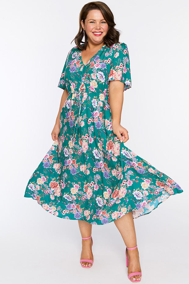 Michelle Vintage Bouquet Dress – Vintage Bouquet midi dress