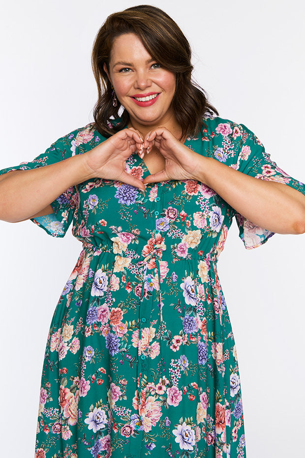 Michelle Vintage Bouquet Dress – Vintage Bouquet midi dress