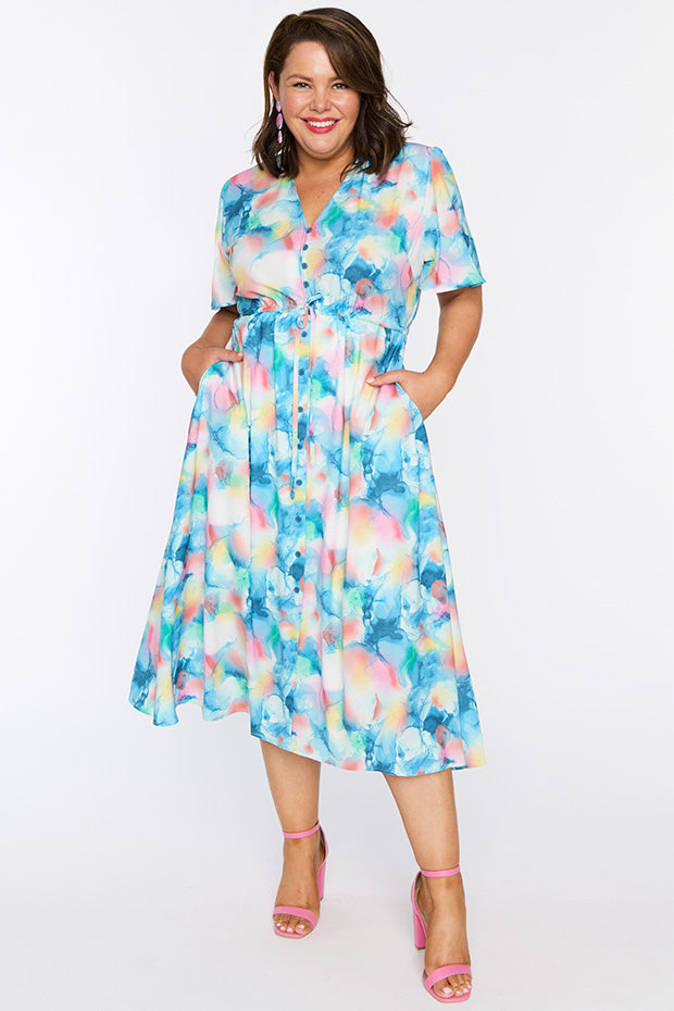 Marley Watercolour Dreams Dress – Watercolour Dreams midi dress
