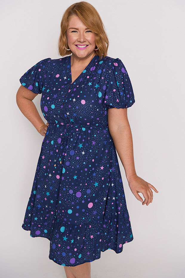Amelia Nebula Dress – Nebula knee length dress