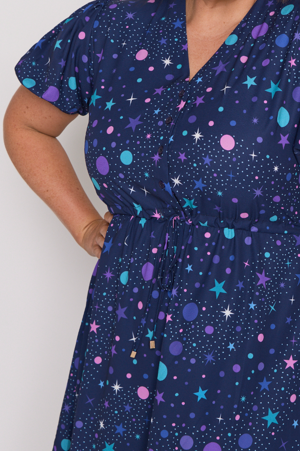 Amelia Nebula Dress – Nebula knee length dress