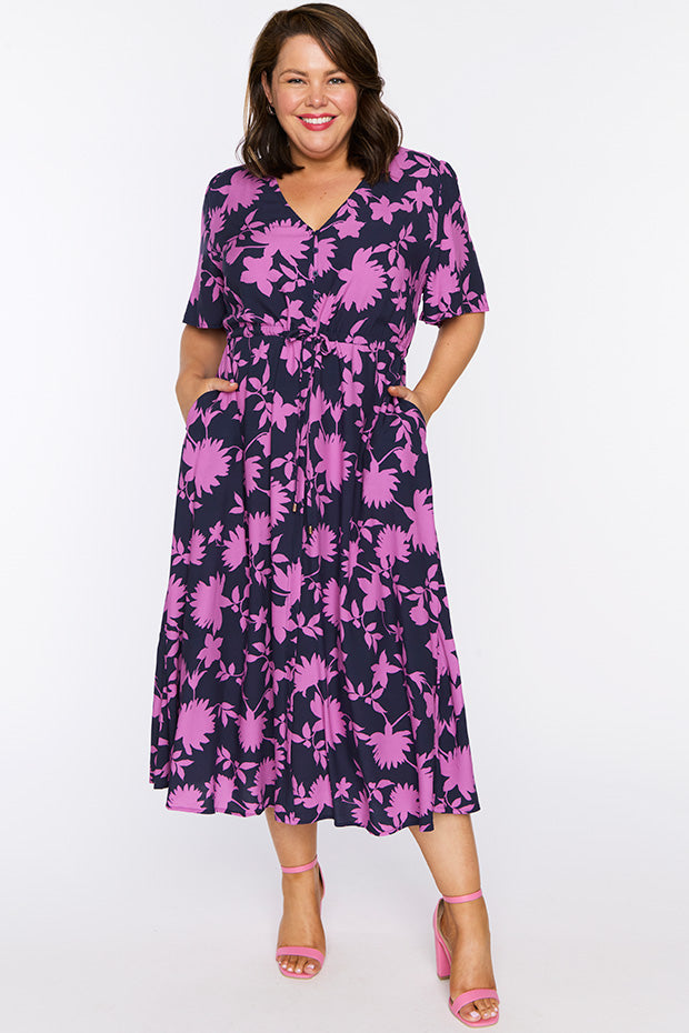 Michelle Contrast Ivy Dress – Contrast Ivy midi dress