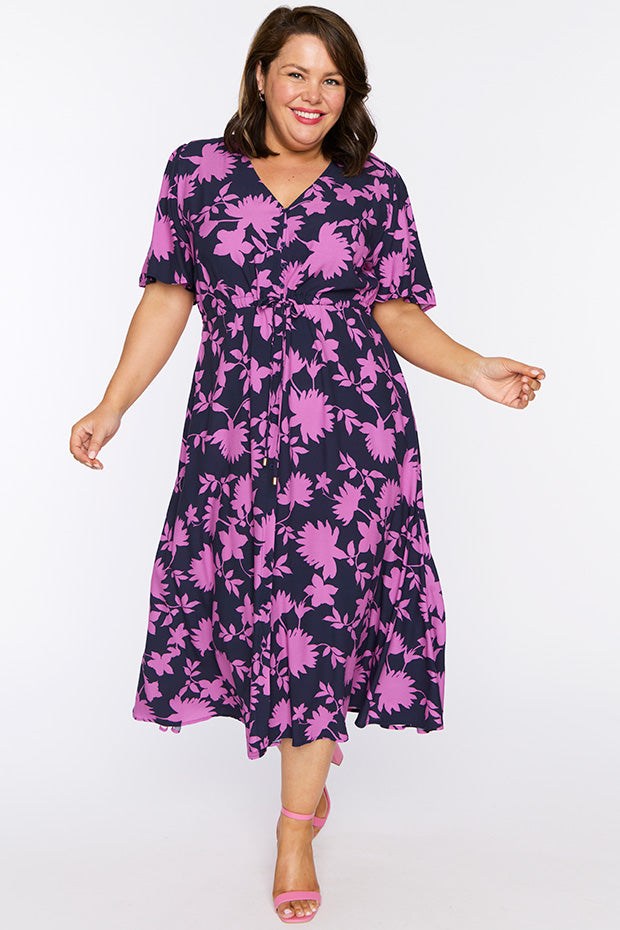 Michelle Contrast Ivy Dress – Contrast Ivy midi dress