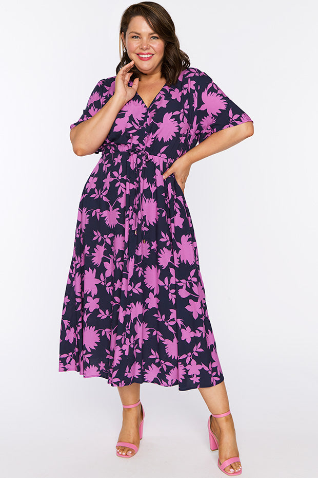 Michelle Contrast Ivy Dress – Contrast Ivy midi dress