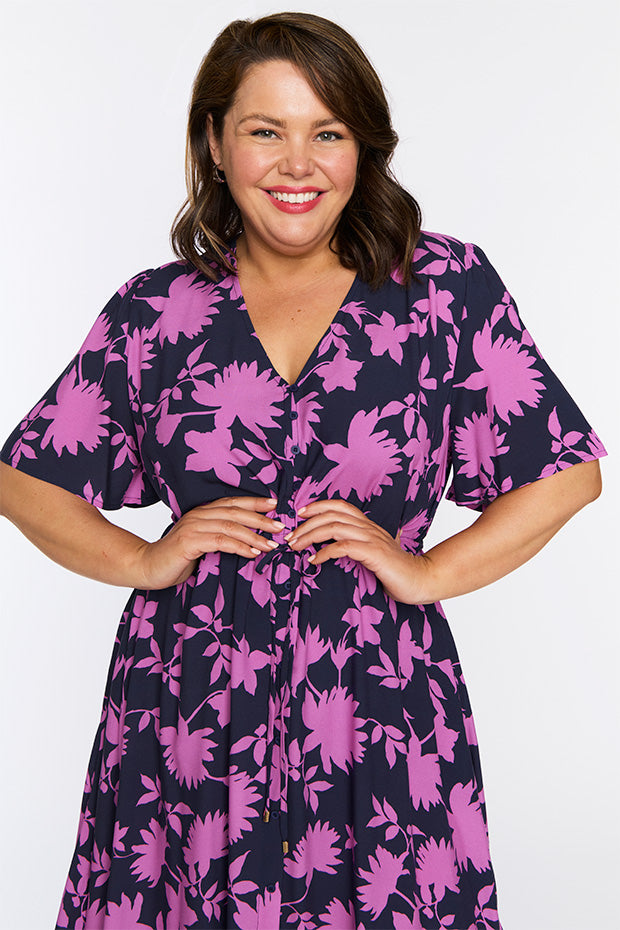 Michelle Contrast Ivy Dress – Contrast Ivy midi dress