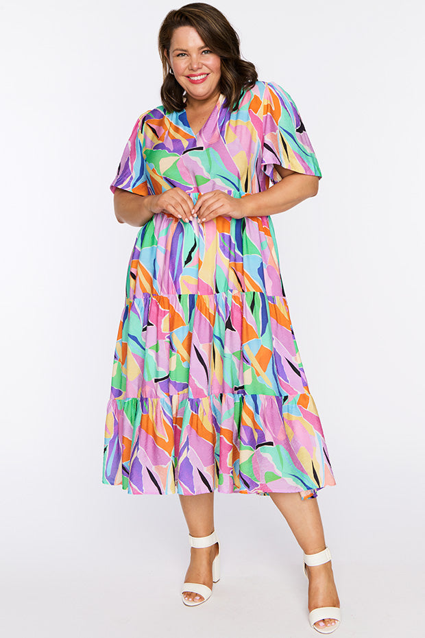 Hollie Colour Swatch Dress – Colour Swatch midi dress