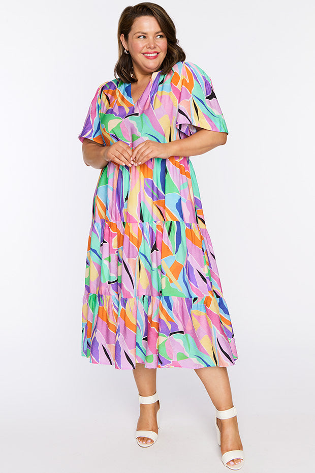 Hollie Colour Swatch Dress – Colour Swatch midi dress